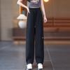 Pantalones cargo de seda de hielo de secado rápido estilo americano para mujer 2025 verano delgados jogger senderismo casual pierna ancha deportivos paracaídas