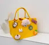 Bolso de Fieltro de Celebridad de Internet, Bolsa de Regalo de Alta Gama, Bolso Tote Pequeño de Fieltro de Dibujos Animados, Bolso de Mano Souvenir de Luna Llena