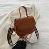 Bolsa de Ombro Axilar Simples Moda Casual Estilo Coreano Menina 2024 Primavera Nova Textura Retrô Estilo Hong Kong Bolsa Pequena Quadrada