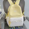 Mochila de Viagem Fofa com Estampa Xadrez e Bolinhas com Acabamento em Renda Estilo Menina Doce Mochila Escolar Série Doce Grande Festa de Estudante