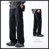 Calça casual estilo workwear americano para homens, primavera e outono, corte reto solto, nova marca da moda 2025, calça larga para atividades ao ar livre e trilha