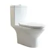 Inodoro de baño, inodoro de dos piezas, desagüe de piso súper remolino, sifón de una pieza descarga directa, inodoro de descarga directa horizontal trasera, comercio de exportación