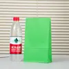 Bolsa de Papel Kraft de Fondo Cuadrado Colorida Bolsa de Empaque de Boca Plana para Alimentos Bolsa de Papel Kraft para Almacenamiento de Dulces, Bocadillos, Joyería Lista para la Venta