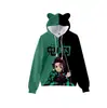 Sudadera con Capucha Nueva para Niños con Orejas de Gato Impresión 3D para Hombres y Mujeres Novedad del Mundo de la Animación