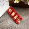 Pulsera bohemia vintage de hilo elástico con cuentas de madera, pulsera tejida a mano de estilo étnico popular transfronterizo