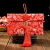 Sobre rojo de tela para bodas de alta gama, personalidad creativa, sobre rojo de brocado, tarifa de cambio para bodas, cumpleaños, año nuevo, sobre rojo de diez mil yuanes