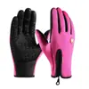 Guantes de Ciclismo para Hombre y Mujer, Guantes de Invierno de Terciopelo Cálidos para Hombre y Mujer, de Dedos Completos, Cortavientos, Antifrío, Pantalla Táctil, para Conducir, Deportes, Esquí