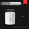 Papel Térmico 57X50 Papel de Caixa Registradora 80X80 Papel Térmico Supermercado Meituan Delivery Papel para Impressora 58mm