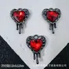 Pingente Charm de Lua Coração Borboleta Rosa Cruz Estilo Dark Europeu e Americano para Pulseira Colar de Contas DIY