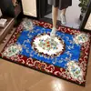Tapete Criativo Retrô para Porta de Entrada Transfronteiriço Temu Veludo Cristal Antiderrapante Tapete para Sujeira e Pés Tapete para Entrada de Casa