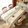 Mantel de Estilo Étnico, Impermeable, Resistente al Aceite, No Lavable, Resistente al Calor, Lujo Ligero, Aspecto de Alta Gama, Mantel Rectangular Bohemio para Mesa de Comedor