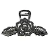 Grampo de Cabelo Grande com Design Vazado de Flor de Rosa para Prender na Parte de Trás da Cabeça Estilo Frio Estilo Fada Acessórios de Cabelo de Metal