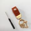 Mini Chaveiro de Couro de Crocodilo para Carro Acessórios de Bolsa Exquisitos Chaveiro Fofo Pingente Fofo Presente para Mulheres Atacado