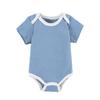 Ropa de Gateo de Triángulo Bebé Manga Corta Enterizo Delgado Verano Bebé Masculino y Femenino Ropa de Bebé Salida Recién Nacido Color Puro 2025