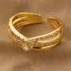 Anillo Exquisito de Corazón con Circonita Rs0025 para Mujer, Anillo de Dedo Índice de Moda y Único para Otoño, Anillo Abierto Ajustable