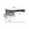 Cuchillo de Cortar Huesos de Alta Resistencia para Trocear Huesos, Hacha de Carnicero Engrosada, Cuchillo de Cortar Huesos Comercial Forjado para Huesos Grandes de Res