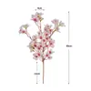 Tela de Seda de Flor de Durazno de Rama Corta Simulada Ramo Artificial Falso Escenario Floral de Boda Decoración de Escritorio para el Hogar Flor de Cerezo Transfronteriza
