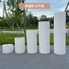 Mesa de postres cilíndrica plegable para bodas, con adornos de columna romana de origami, mesa de exhibición para centro comercial, escaparate, fiesta de cumpleaños
