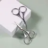 Tesouras de Sobrancelha de Aço Inoxidável para Atacado, Tesouras Pontiagudas para Aparar Sobrancelhas, Tesouras de Beleza para Barba, Ferramentas de Beleza para Maquiagem, Tesouras de Cílios