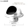 Tubo de escape para calentador de agua, anillo decorativo de fila fuerte, conector, codo telescópico, doble capa, estufa de gas de pared, tubo de humo, cinta