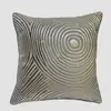 Funda de almohada de jacquard con borde de palisandro, alta precisión, modelo simple de lujo ligero, habitación, villa, funda de cojín de alta calidad