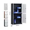 Venta al por mayor del fabricante Gabinetes de archivo desmontados codificados por colores Gabinetes de metal de acero Gabinetes de archivo de documentos de oficina con cerradura Gabinetes de almacenamiento