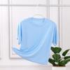 Camiseta para Niñas Camiseta con Máscara para Niñas Nueva Camiseta Básica de Modal para Niños Medianos y Grandes Camiseta de Hielo con Rayas Verticales para Niños Hombro de Agua Corriente