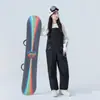 Conjunto de Traje de Esquí, Acolchado Engrosado de Dos Piezas para Tabla Única y Tabla Doble para Parejas, Traje Cálido y a Prueba de Frío para Montañismo al Aire Libre