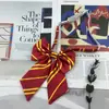 Broche Harry Potter Gravata Lanferdo Faculdade Sonserina Listrada Laço Jk Uniforme Gravata Borboleta Moderna para Homens e Mulheres