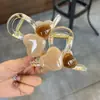 Pinza para el pelo explosiva de celebridad de Internet, pinza pequeña para el pelo, combinación de colores, amor, pinza mediana, pinza de tiburón todo en uno para mujer, accesorio para el cabello