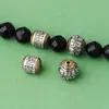 Plata de Ley S925 Cuentas Espaciadoras Estilo Xizang Cuentas para Cintura para Joyería con Cuentas Patrón Estrella Luna Semilla de Pasión Cuentas Superiores Cuentas Sueltas Accesorios