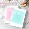 Cuaderno de Inglés B5, Cuaderno de Hojas Sueltas No Irritante, Cuaderno de Espiral Desmontable, Cuaderno de Hojas Sueltas de Cuatro Líneas y Tres Cuadrículas, Cuaderno de Secundaria