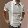 Camiseta polo de verano transfronteriza de comercio exterior para hombre, sudadera de manga corta con solapa holgada para exteriores, top transfronterizo de moda para hombre
