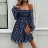 Vestido Transfronteiriço Europeu e Americano Di Yun Amazon Primavera/Verão 2026 Comércio Exterior Elegante Casual Vestido de Bolinhas