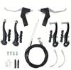 Kit de Freio V-Brake para Bicicleta de Performance de Novo Produto Transfronteiriço, Conjunto de Freio de Alumínio V-Brake para Bicicleta de Estrada, Conjunto Completo de Freio V-Brake