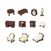 Micro-paisaje Creativo Serie de Muebles Retro Europeos Casa de Muñecas DIY Accesorios Decorativos Mini Adornos de Escritorio