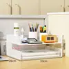 Estante de escritorio para archivos A3A4, estante de metal para documentos, caja de archivos, estante de almacenamiento de archivos de varias capas, caja de almacenamiento para carpetas de archivos