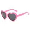 Gafas de sol para niños de amor transfronterizo, gafas de fiesta para niños con forma de corazón de color caramelo de moda, nuevas gafas de sol para niños al por mayor