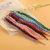 Corda de cordão trançado artesanal colorida estilo ins corda de nó acessório de decoração de corda para pingente de pulso de bolsa chaveiro capa de celular DIY tendência