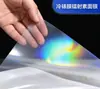 Filme de Laminação a Frio Autoadesivo Tipo Rolo, Adesivos de Embalagem Laser Prata Liso, Etiquetas de Selagem, Papel de Impressão Autoadesivo, Feito Sob Medida
