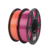 Filamento para Impresión 3D Seda PLA Seda Doble Color Tricolor 1.75mm Tecnología Ningmei Gradiente Compatible con Granja Tuozhu