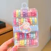 Ligas para el Cabello de Niños, Gomas Elásticas con Hilo Que No Dañan el Cabello, Ligas del Tamaño de un Pulgar para Niños, Cuerdas Elásticas de Alto Rendimiento para Niñas, Accesorios para el Cabello