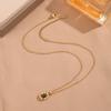 Collar Minimalista Ins Estilo Frío Chapado en Oro de 18K Nicho Lujo Accesible Perla Cuentas de Arroz Cadena Clavícula Joyería para Mujer que No se Desvanece