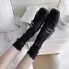 Meias de Cano Médio Estilo Ballet Laço Primavera e Outono para Mulheres, Podem Ser Usadas em Camadas para um Look Fofo Estilo Miu, Combinadas com Sapatos Mary Jane