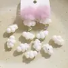 Colgante de Acrílico con Forma de Nube 3D Perforado Estilo Princesa Gordita Linda para Pendientes DIY para Mujer Accesorios