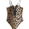 Comércio Exterior Fornecimento Europa e Estados Unidos nova lingerie sexy sexy fio de leopardo corda V profundo macacão feminino fábrica vendas diretas