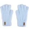 Guantes de Felpa Tejida de Dedos Completos con Logo Pequeño y Dedos Divididos para Mujer Invierno Dibujos Animados Ciclismo Cálidos Forrados de Polar Antifrío Sin Dedos