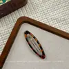 Grampo de Cabelo Elegante Simples Terno Cor Leopardo Franja Lateral Grampo de Cabelo Adorno Âmbar Grampo Bb Grampo para Cabelo Quebrado Acessórios de Cabelo
