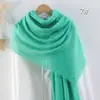 Bufanda de Algodón y Lino Burbuja de Comercio Exterior, Bufanda de Seda para Mujer, Pañuelo Versátil para la Cabeza, Bufanda Larga para Proteger del Sol, Bufanda de Color Sólido, Venta al por Mayor desde el Fabricante
