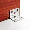 Soporte de Esquina en Forma de L de Acero Inoxidable Placa de Soporte de Esquina en Forma de 7 Conector de Ángulo en L Ferretería para Muebles Porosa Accesorios Fabricante de Gabinetes Venta al por Mayor